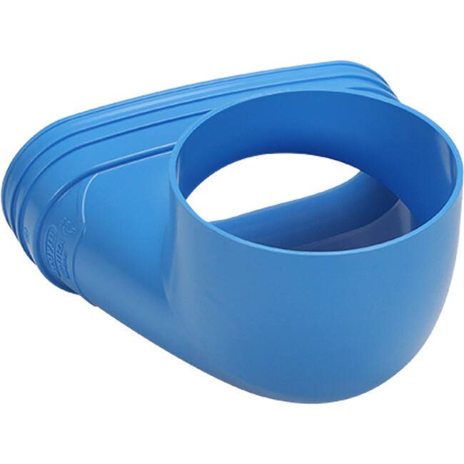 Wavin Ventiza eindstuk 90 graden PVC ovaal 235x80x100 mm met diameter 160 mm M/M