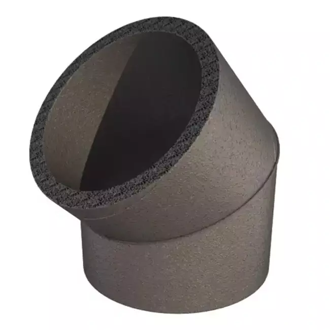 Ubbink Aerfoam 45 graden bocht 125 mm