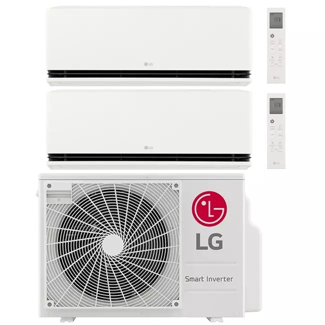 LG Multi split airco MU2R17-0912P R32 1x2,5 kW + 1x3,5 kW set