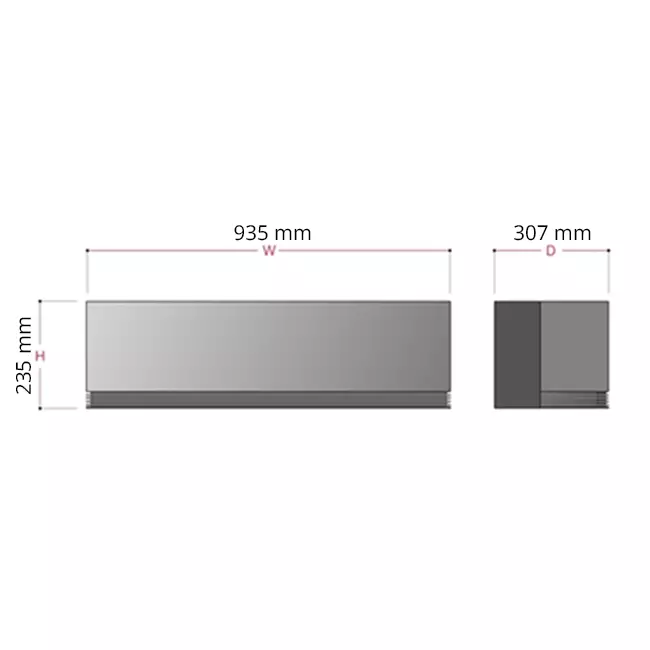 LG ARTCOOL AI AIR Mirror airco R32 5,0 kW
