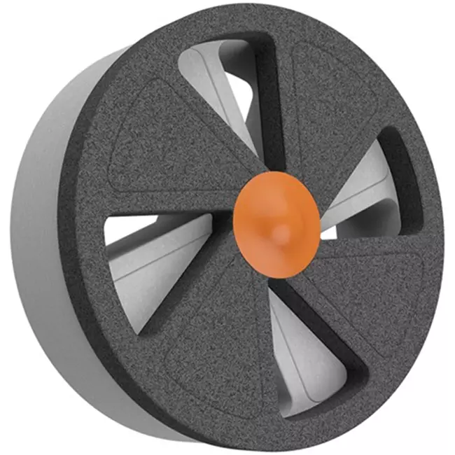 Ergovent instucbaar frameloos ventilatieventiel rond 125 mm