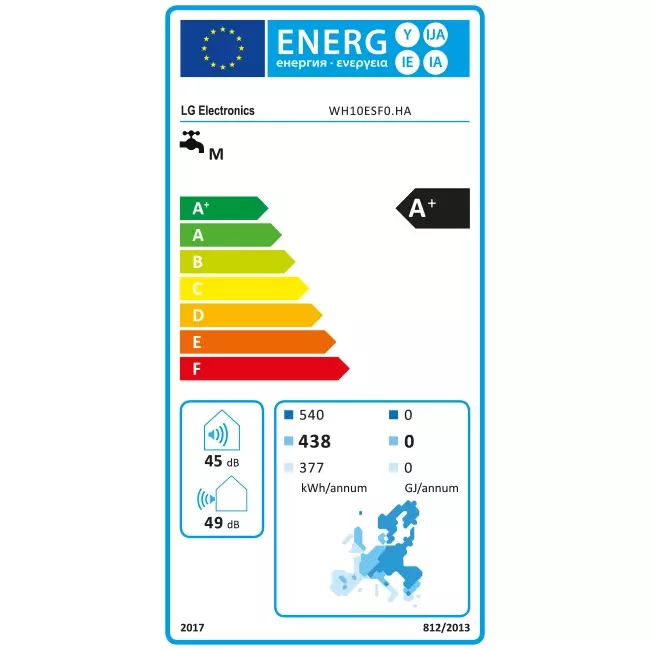 LG Therma-V warmtepompboiler 100L 230V - WH10ES