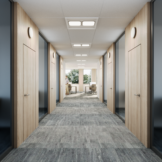 Overstroomrooster met geluidsdemping – 100/125/160 mm – RAL 9003