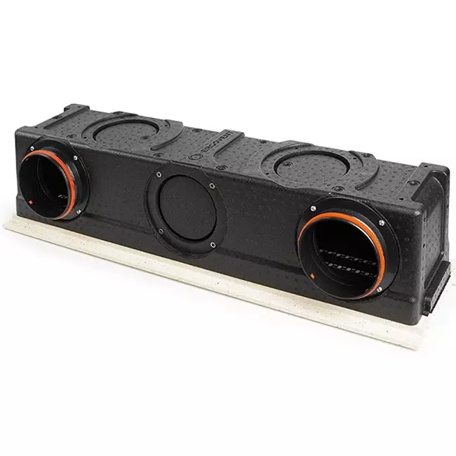 Ergovent instucbaar frameloos lijnrooster 1000 mm met aansluitdiameter 160 mm - airconditioning - 3 sleuven