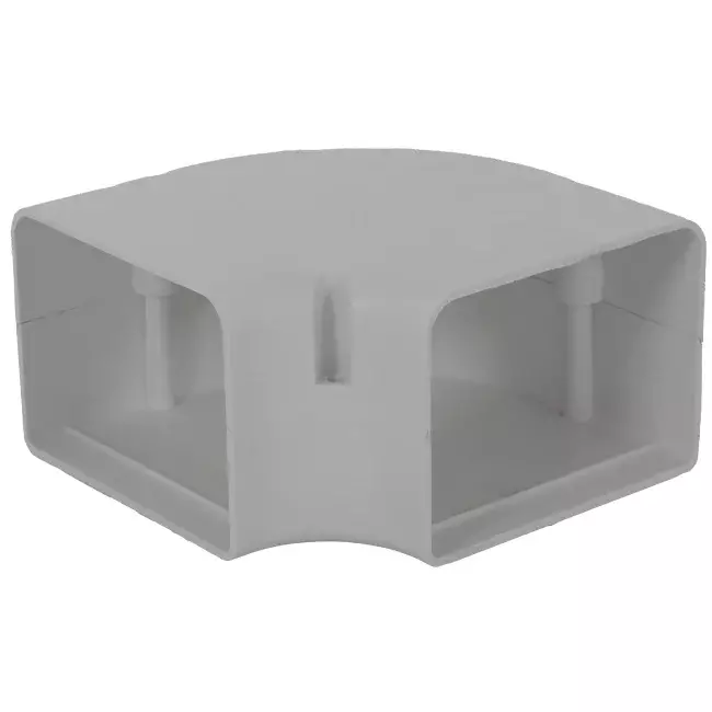 ClimaConnect 90° platte bocht voor montagekanaal 75 mm - RAL 9010