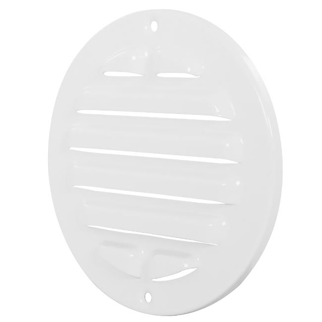 Buitenrooster rond 80mm aluminium - RAL9016