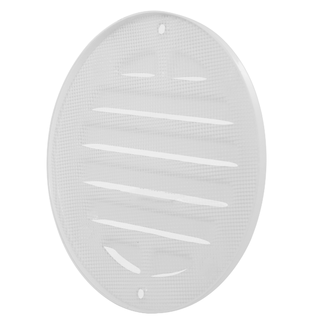 Buitenrooster rond 80mm aluminium - RAL9016