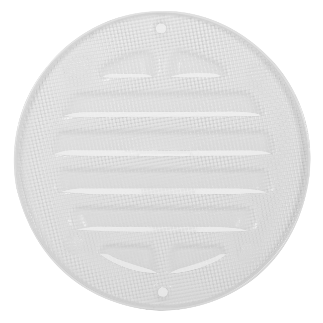Buitenrooster rond 80mm aluminium - RAL9016