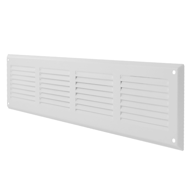 Wandrooster 400x100mm aluminium - RAL9016