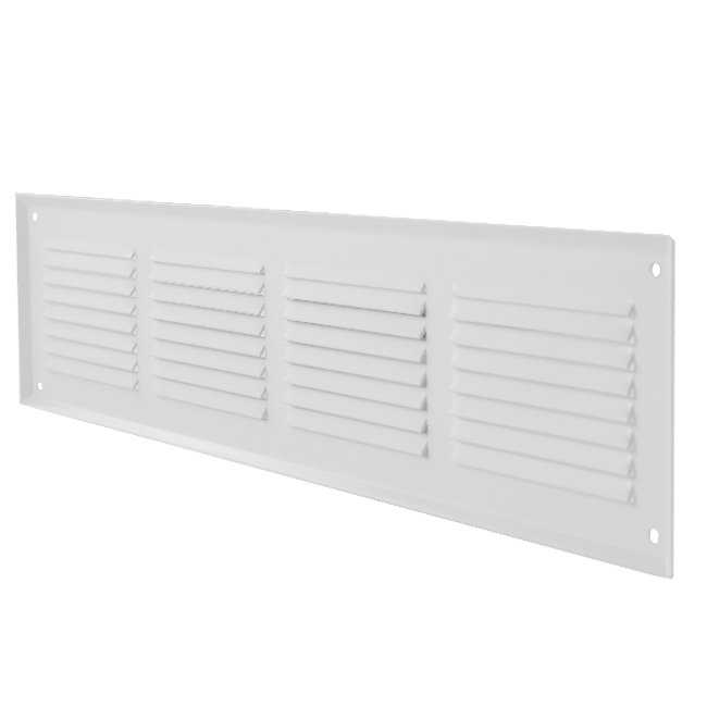 Wandrooster 400x100mm aluminium - RAL9016