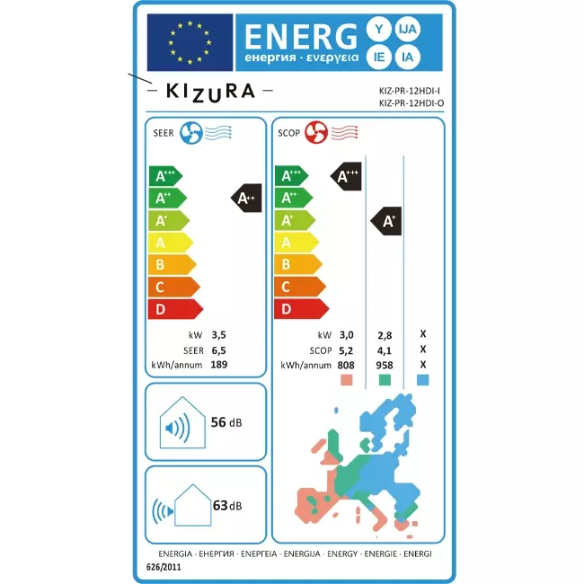 Kizura Prestige Inverter airco R32 3,5 kW set