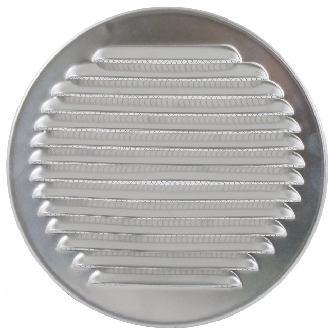 Ventilatierooster rond 250mm aluminium - EL-A-R250 ALU