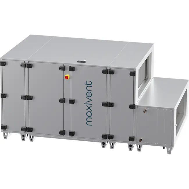 Maxivent WTW luchtbehandelingkasten met tegenstroomwisselaar 7600 m3/h met DX-batterij horizontaal rechts - PHE 7600 H ODJR T 02