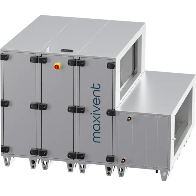 Maxivent WTW luchtbehandelingkasten met warmtewiel 5000 m3/h met DX-batterij horizontaal rechts - RHE 5000 H ODJR T 01