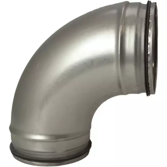 Ronde spiro bocht 90° Ø 125mm voor spirobuis