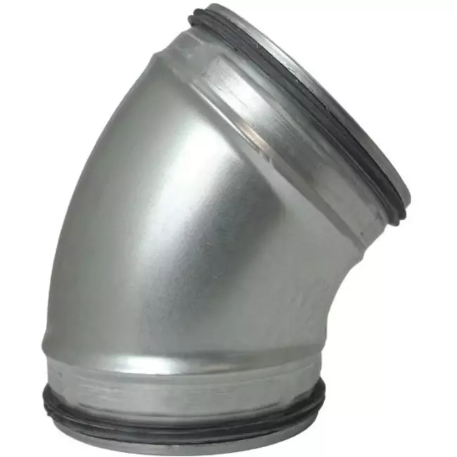 Ronde spiro bocht 45° Ø 125mm voor spirobuis