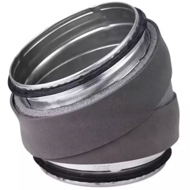 Thermoduct geïsoleerde bocht 30 graden diameter 200 mm