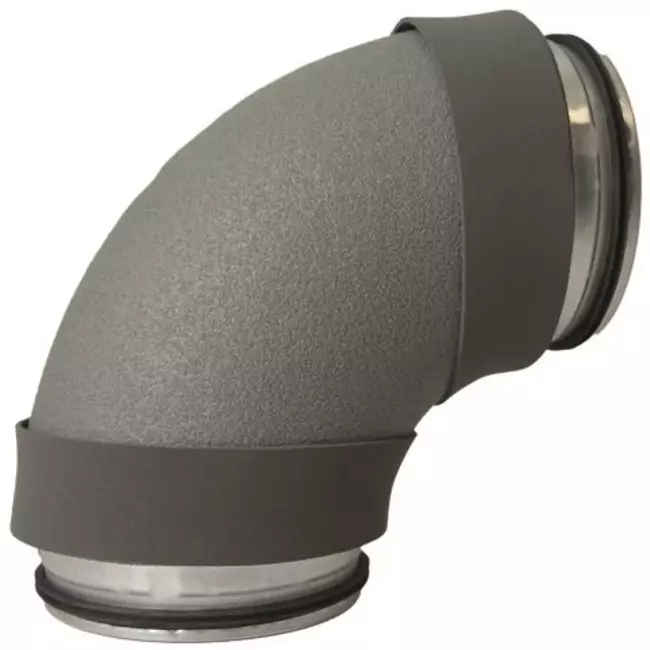 Thermoduct geïsoleerde bocht 90 graden diameter 200 mm