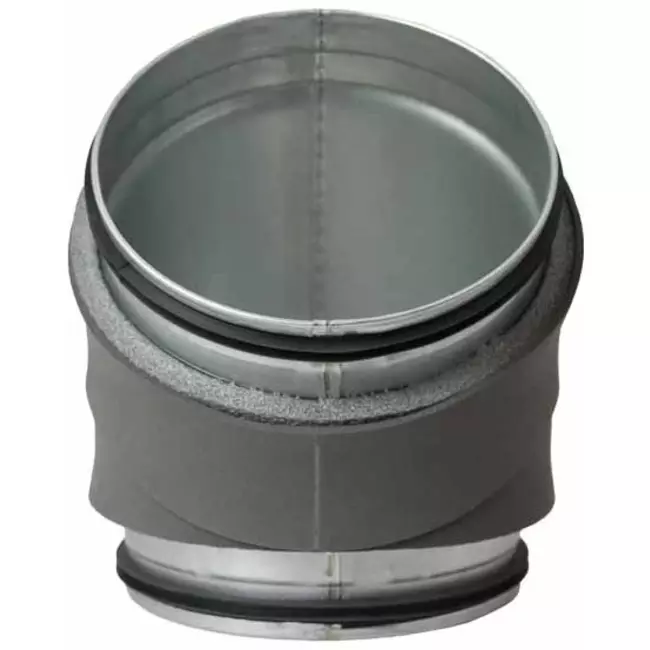 Thermoduct geïsoleerde bocht 45 graden diameter 355 mm