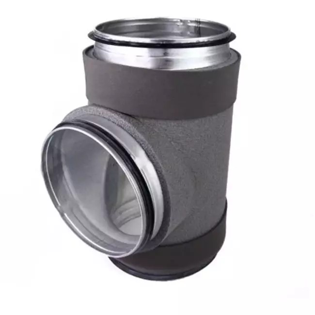 Thermoduct geïsoleerd T-stuk diameter 200 mm - 125 mm (90 graden)