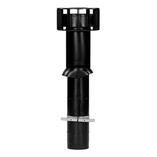 Ubbink Multivent dakdoorvoer Ø 131mm zwart 270m³/h - lengte 750mm