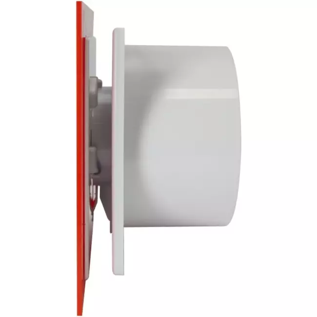 Air Roxy badkamerventilator met aansluitdiameter 100 mm met timer - kunststof front rood