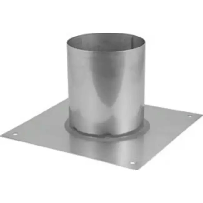 Vloerplaat voor buis diameter 210 mm - 300 mm hoogte gelaste opstand I304