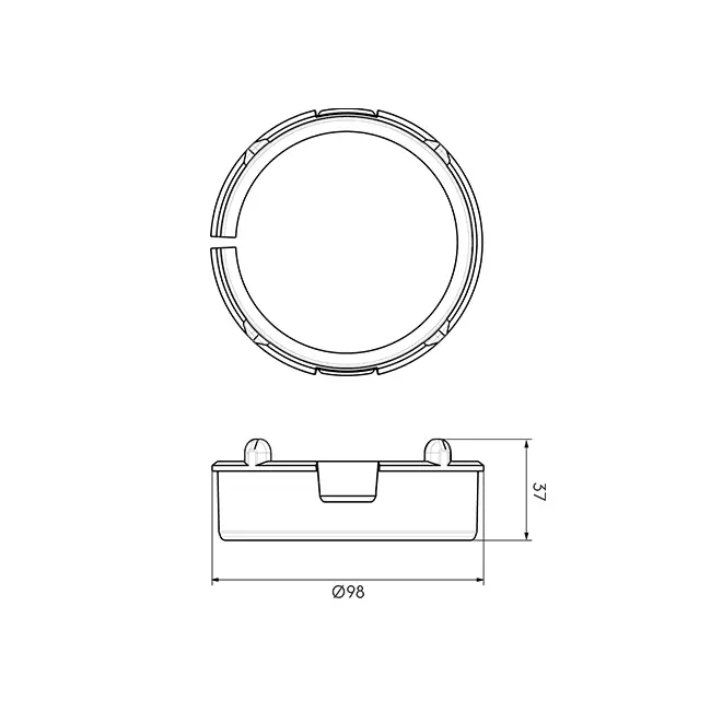 Ubbink Air Excellent 48C bevestigingsclips 10 stuks