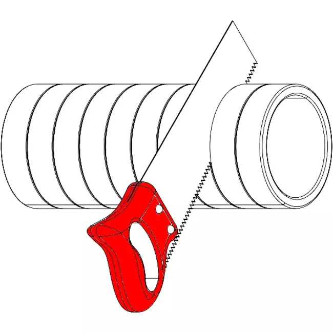 Geïsoleerde ventilatiebuis EPS 1 meter diameter 160mm
