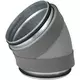 Thermoduct geïsoleerde bocht 45 graden diameter 200 mm