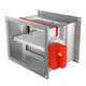 Brandklep rechthoekig handbediend - E-FD25 100x500 R