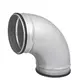 Ronde spiro bocht 90° Ø 125mm voor spirobuis