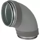 Thermoduct geïsoleerde bocht 90 graden diameter 200 mm