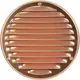 Metalen ventilatierooster rond Ø200 mm koper - MR200Cu