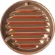 Metalen ventilatierooster rond 100 mm koper - MR100Cu
