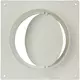 Ronde kunststof muurplaat met terugslagklep diameter: 150mm - AFV150