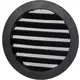 Aluminium buitenluchtrooster diameter 80 - ZWART