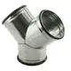 Broekstuk 45° Ø 80mm - 80mm voor spirobuis