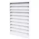 Buitenmuurrooster gegalvaniseerd staal 300x400 - RAL 9003