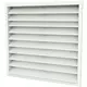 Buitenmuurrooster gegalvaniseerd staal 700x700 - RAL 9010
