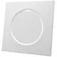 Ventilatieventiel toevoer metaal vierkant Ø100 mm wit met klemveren - DVSQ-P100