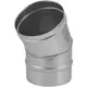 Kachelpijp Ø 200 mm RVS enkelwandige bocht 30°