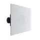 Geperforeerd instelbaar plafondrooster voor toevoer 594x594 - geïsoleerd plenum zijaansluiting Ø 160 mm