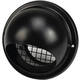 RVS bolrooster 125mm geveldoorvoer - EL-SS-B125 SS RAL9005