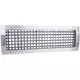 Kanaalrooster dubbel instelbaar 425x325 mm voor toevoer - spirobuis diameter 900-2400 mm