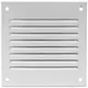 Metalen rooster 100x100mm wit - MR1010