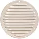 Metalen ventilatierooster rond Ø160 mm beige - MR160Y - RAL1015