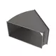 Bocht 45 graden horizontaal B=250 mm x H=150 mm
