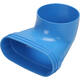 Wavin Ventiza eindstuk 90 graden PVC ovaal 235x80x100 mm met diameter 160 mm M/M