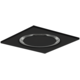 Plafondrooster staal ronde luchtuitlaat voor toe- en afvoer 595x595 mm – 200 mm – RAL 9005